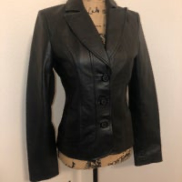 Guess Jackets & Blazers - Black Leather GUESS Jacket